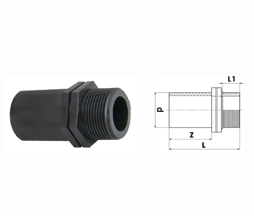 Male Threaded Adapter ( Injection )